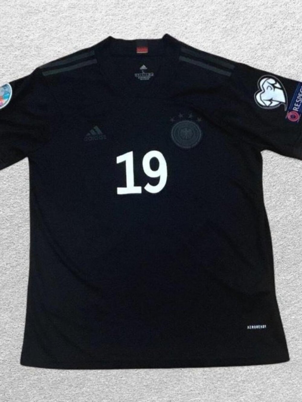 Adidas Aeroready Germany Leroy Sane 19 Away Jersey 2020 Black Men's Sz Large